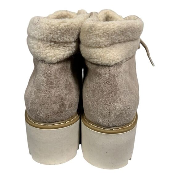 Sonoma Goods For Life Ortholite Eco Women's Taupe Suede Ankle Boots Booties 9 - Picture 5 of 6